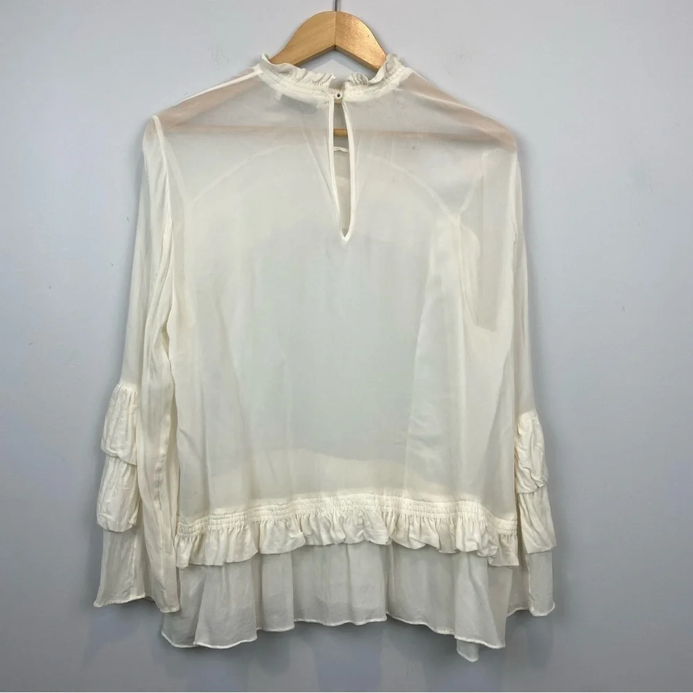 MUNTHE • See Through White Blouse - Picture 3 of 13